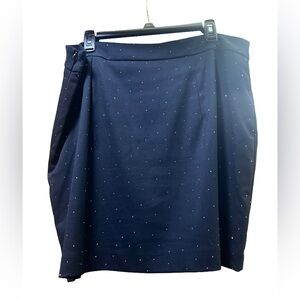 Nine West Black Mini Skirt with rhinestones